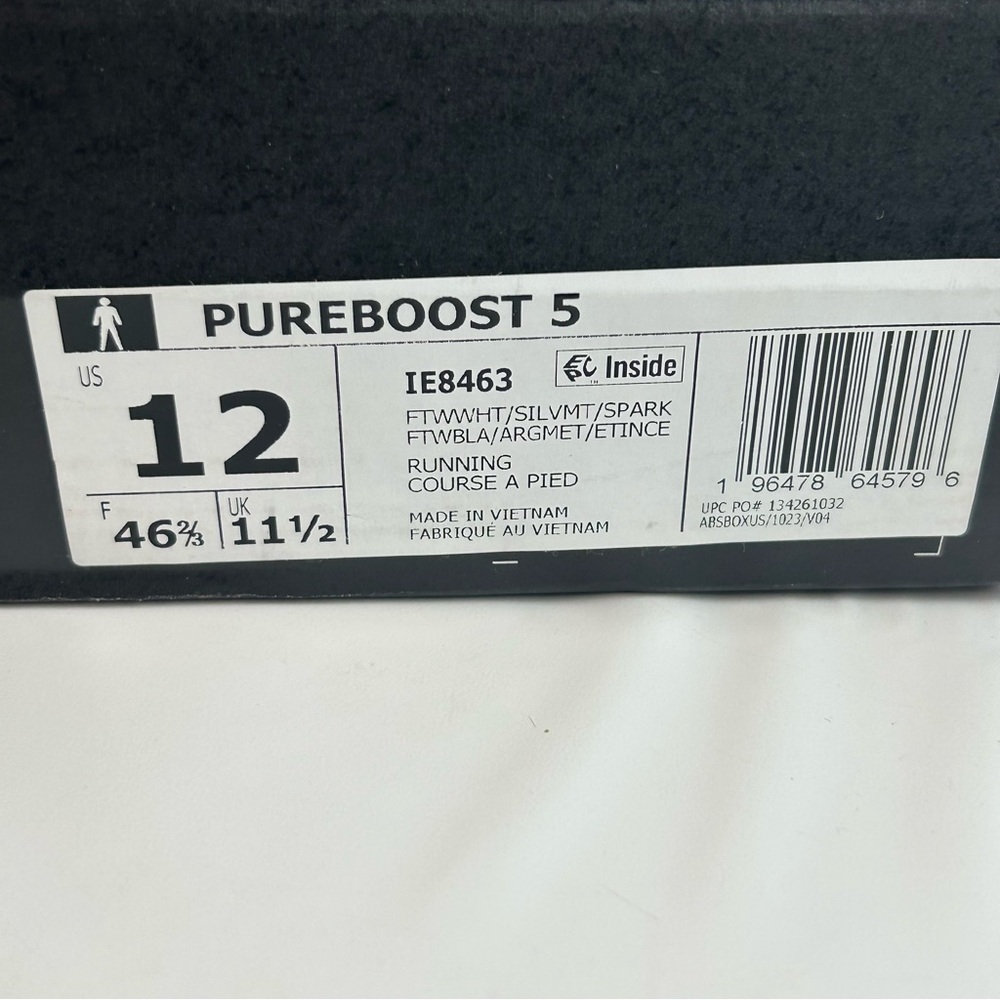 Adidas Pureboost 5 men’s size 12 - Picture 9 of 10